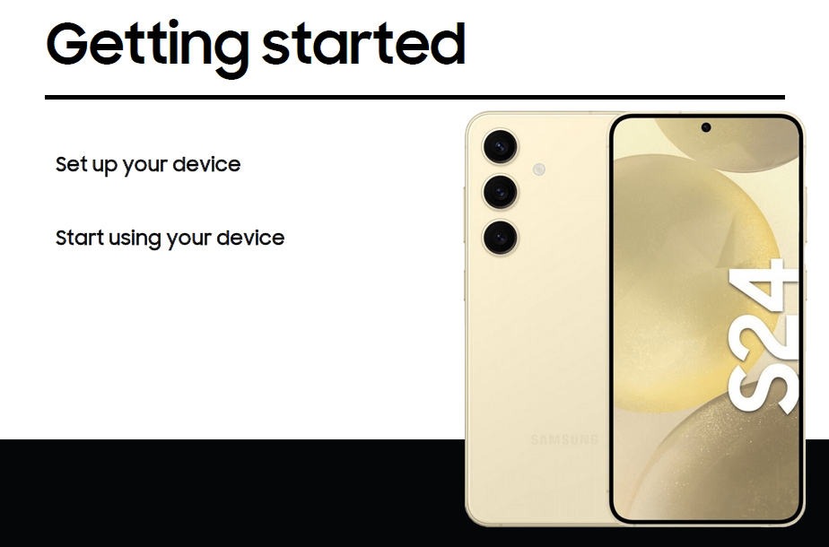 getting started with samsung s24